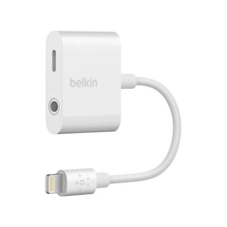 Belkin 3.5 MM AUDIO+CHARGE 4in Wht (F8J212BTWHT)
