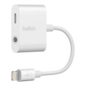 Belkin 3.5 MM AUDIO+CHARGE 4in Wht (F8J212BTWHT)