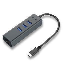 i-tec USB-C METAL HUB 3 + GLAN (C31METALG3HUB)