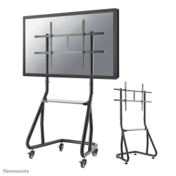 NEWSTAR NEOMOUNTS BY MOBILE FLAT SCREEN FLOOR STAND STAND+TROLLEY HEIGHT: 152-169CM 60-105P BLACK (NS-M3800BLACK)