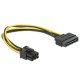 Delock Power SATA 15-pin -6-pin PCI-E (82924)