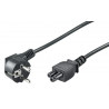 MicroConnect Power Cord CEE 7/7 - C5 3m (PE010830)