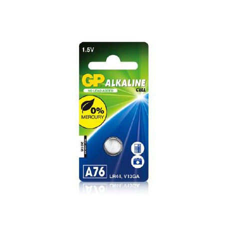 GP ALKALINE BUTTON CELL LR44 (A76 1-P 76A)