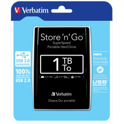 Verbatim External HD 1 TB Black (53023)