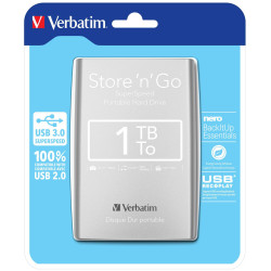 Verbatim External HD 1 TB Silver (53071)