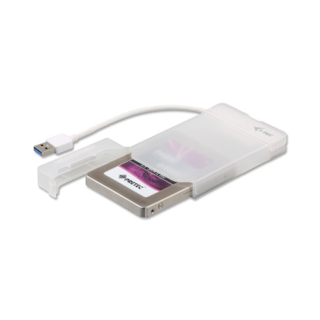 I-TEC USB 3.0 ADVANCE MYSAFE EASY ENCLOSURE 6.4CM 2.5P EXTERNAL ENCLOSURE FOR SATA HDD ITEGRATED CABLE WHITE (MYSAFEU314)