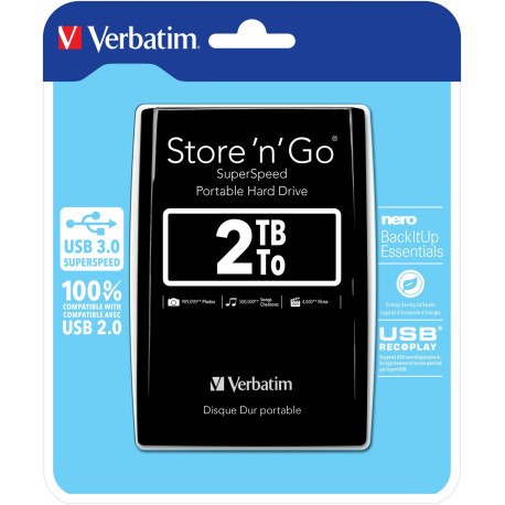Verbatim External HD 2 TB USB (53177)