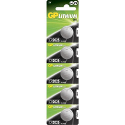 GP LITHIUM BUTTON CELL CR2025 
