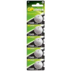GP LITHIUM BUTTON CELL CR2430 