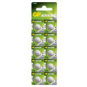 GP Alkaline Cell Battery 76A-C10, 1,5V, LR44, 10-pcs