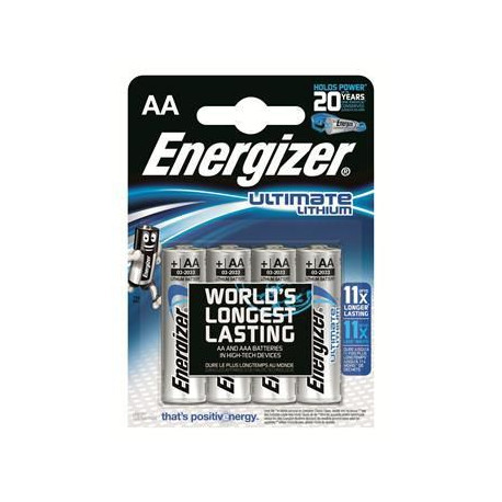 Energizer Lithium AA - LR6 Ultimate 4-pa (7638900262643)
