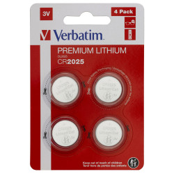 Verbatim LITHIUM BATTERY CR2025 3V 4 