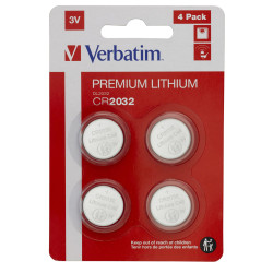 Verbatim LITHIUM BATTERY CR2032 3V 4 