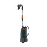 Gardena Rain barrel pump 4000 1 submersible pressure pump black turquoise 400 watts (01762-20)