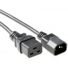 MicroConnect Power Cord C19-C14 0.5m Black (PE0191405)