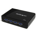 STARTECH .COM 4-PORT USB 3.0 SUPERSPEED HUB WITH POWER ADAPTER - PORTABLE MULTIPORT USB-A DOCK IT PRO - USB PORT EXPANSION HUB F