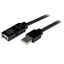 STARTECH .COM 5M USB 2.0 ACTIVE EXTENSION CABLE M/F - 5 METER USB A MALE TO USB A FEMALE USB 2.0 REPEATER / EXTENDER CABLE - BLA