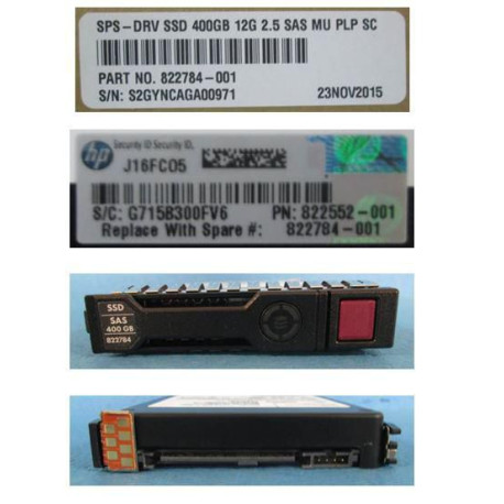 HP hot-plug SSD 400GB SAS 2.5inch 