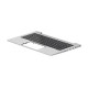 HP TOP COVER W/KB BL UK 