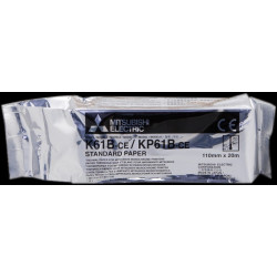  Mitsubishi Papier Blanc K61B KP61B-CE Papier thermique, rouleau, 110mm x 20m