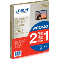 EPSON PREMIUM BRILLANT PHOTO PAPIER INKJET 255G/M2 A4 2X15 FEUILLES PACK DE 1 BOGOF (C13S042169)