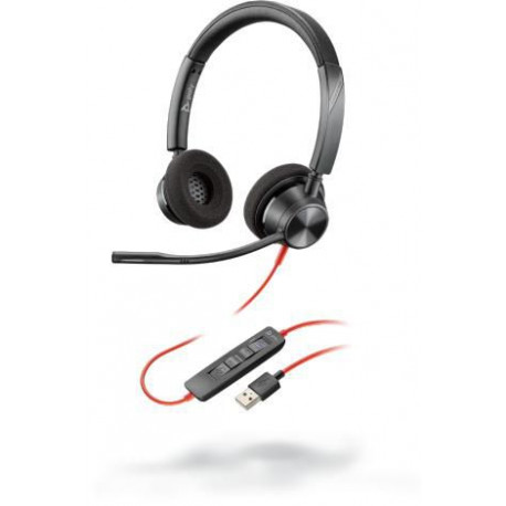 Poly Headset - Blackwire 3320 - On-Ear- 3300 Series USB-A (214012-01)