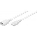 MicroConnect Power Cord C13 - C14 3m White (PE040630W)