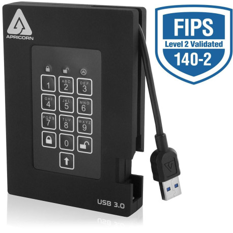 Apricorn HDD 2TB Encrypted USB 3.0 (A25-3PL256-2000F)