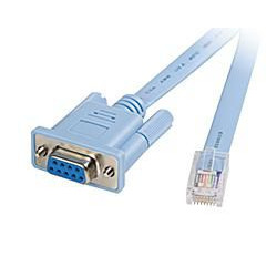 CISCO CONSOLE CABLE 6FT WITH (CAB-CONSOLE-RJ45=)