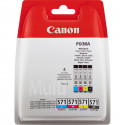 Canon Multipack Noir(e) / Cyan / Magenta / Jaune CLI-571 0386C005 4 cartouches d'encre: CLI-571bk + CLI-571c + CLI-571m + CLI-5