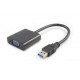 MicroConnect USB 3.0-VGA M/F Black (USB3.0VGA)