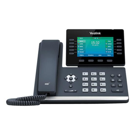 Yealink Ip Phone Black 10 Lines Lcd 