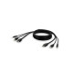 Belkin F1Dn1Ccbl Kvm Cable Black 3 M 