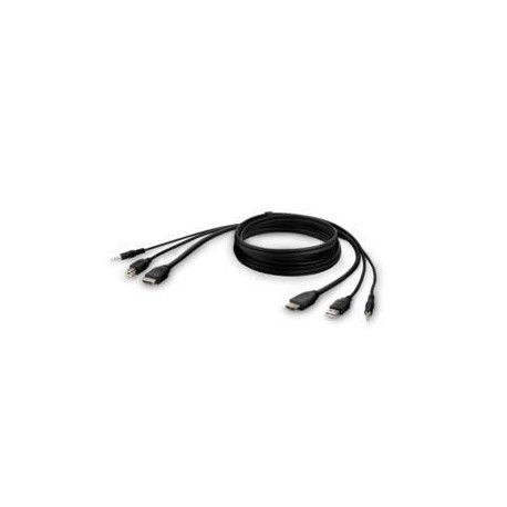 Belkin F1Dn1Ccbl Kvm Cable Black 3 M 