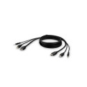 Belkin F1Dn1Ccbl Kvm Cable Black 3 M 
