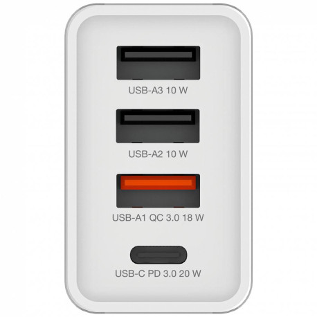 Verbatim USB Wall Charger 30W, White 