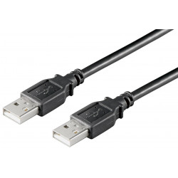 MicroConnect USB2.0 A-A 1m M-M, Black (USBAA1B)