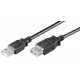 MicroConnect USB2.0 Extension A-A 3m M-F (USBAAF3B)