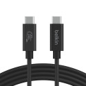 Belkin USB4, 240W, 20Gbps, 4K 60Hz, 6.6ft/2m, USB-IF certified, fire-resistant, black