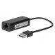 MicroConnect USB2.0 to Ethernet, Black (USBETHB)