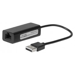 MicroConnect USB2.0 to Ethernet, Black (USBETHB)