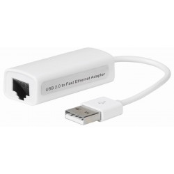 MicroConnect USB2.0 to Ethernet, White (USBETHW)