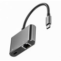 MicroConnect USB-C to RJ45 network & USB-C Power delivery (USB3.1CETHPDBA)