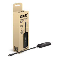 Club3D Interface Hub Usb Type-C Black 