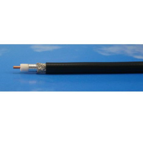 MicroConnect FF 400 Low Loss coax, Sort, 