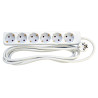 Mercodan Schuko power strip with 6 