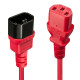 Lindy 1M C14 To C13 Extension Cable, Red (30477)