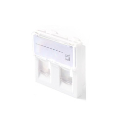 Lanview EURO OUTLET 45x45 - 2-PORT 