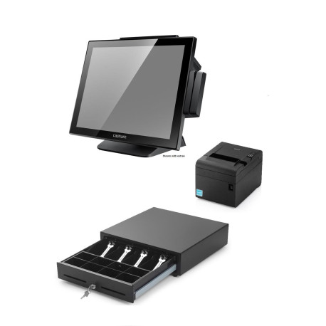 Capture Swordfish POS system 9.7" display Thermal Printer Cash Drawer