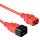 MicroConnect Red power cable C20-F to C19M, 0.9 M (PE2019R09)